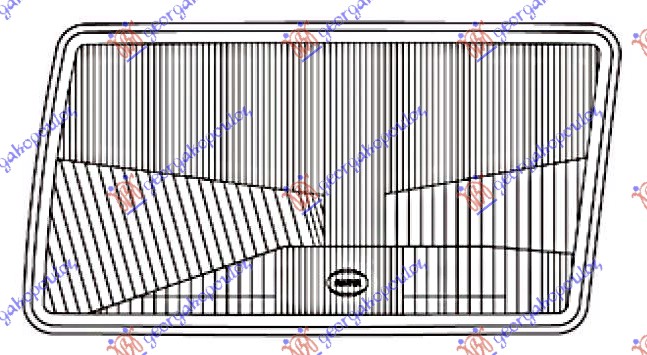 STAKLO FARA AUDI 80 1986-1991 (893/894/8A2)