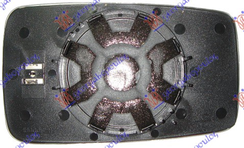 STAKLO RETROVIZORA SA GREJACEM PLAVO (ASFERICNO) AUDI 80 1986-1991 (893/894/8A2)