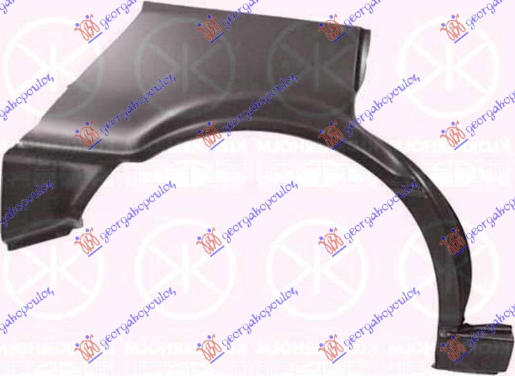 RUB 4 VRATA AUDI 80 1986-1991 (893/894/8A2)