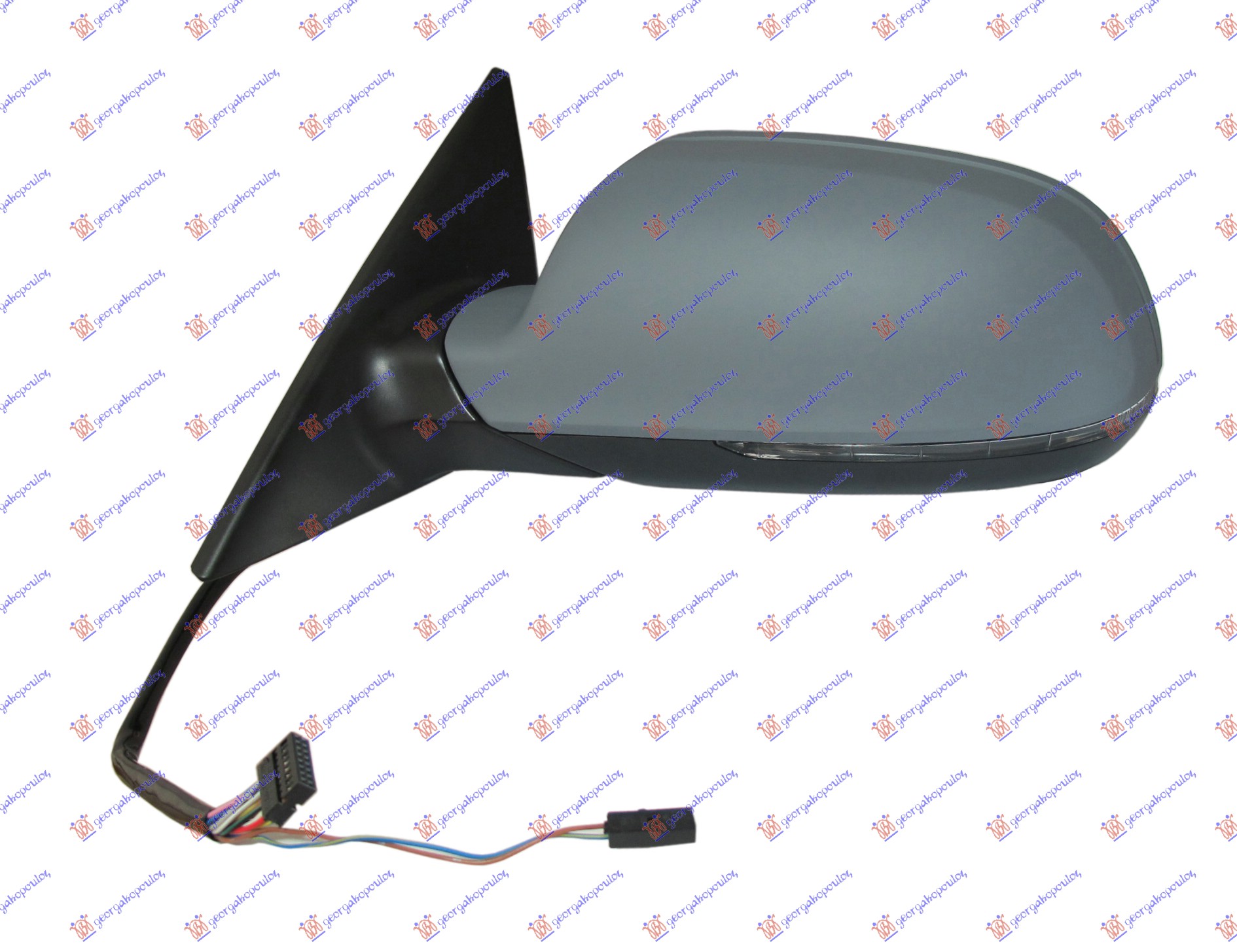 RETROVIZOR ELEKTRICNI SA GREJACEM PM (SPORTBACK) 2010- (LED MIGAVAC) (8 PIN) (A KVALITET) (ASFERICNO STAKLO) AUDI A5 2011-2016 (8T3/8F7/8TA)