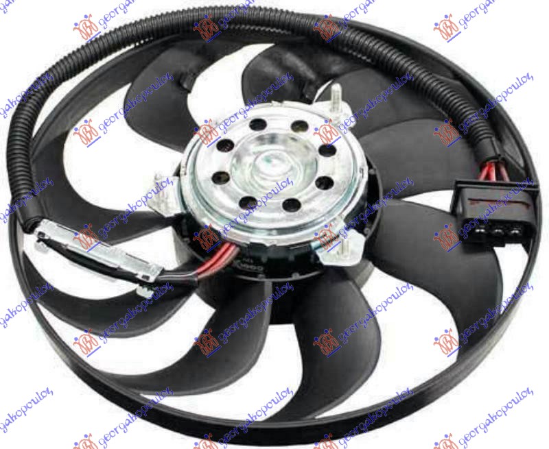 VENTILATOR (MOTOR+ELISA) (1.8 TURBO BENZIN) (290mm) (3 PIN) AUDI TT 1998-2006 (8N3/8N9)