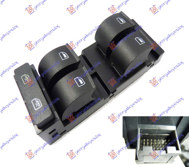 PREKIDAC U PREDNJIM VRATIMA (4 TASTERA) (16 PIN) AUDI A6 1997-2004 (4B2/4B4/4B5/4B6)