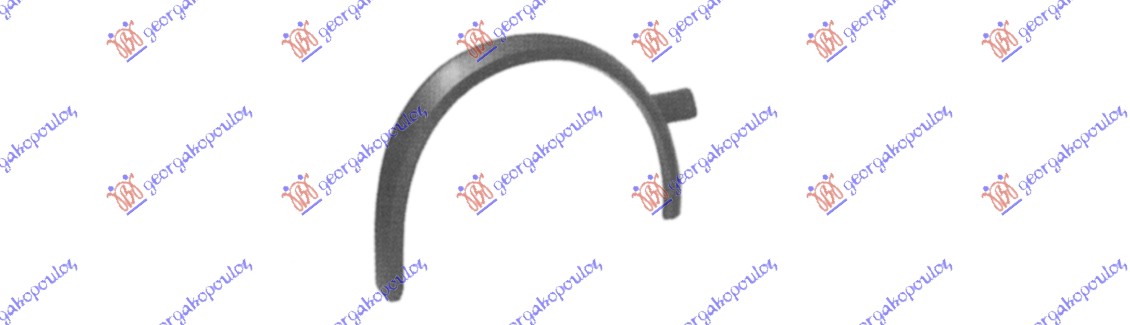 RUB PLASTICNI PREDNJI VW GOLF 2 MANHATAN 1988-1991 (19E/1G1)