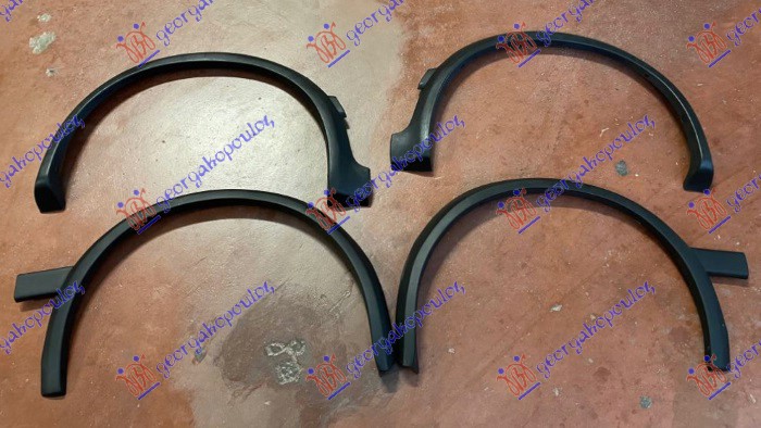 RUB PLASTICNI BLATOBRANA (SET 4 KOM) VW GOLF 2 MANHATAN 1988-1991 (19E/1G1)