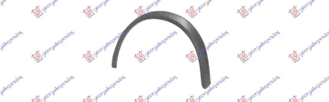 RUB PLASTICNI PREDNJEG BLATOBRANA VW GOLF 2 1984-1988 (19E/1G1)