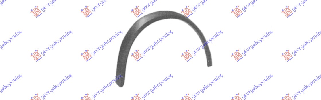 RUB PLASTICNI PREDNJEG BLATOBRANA VW GOLF 2 1984-1988 (19E/1G1)