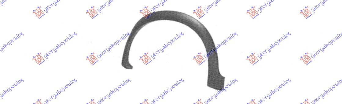 RUB PLASTICNI ZADNJEG BLATOBRANA VW GOLF 2 1984-1988 (19E/1G1)
