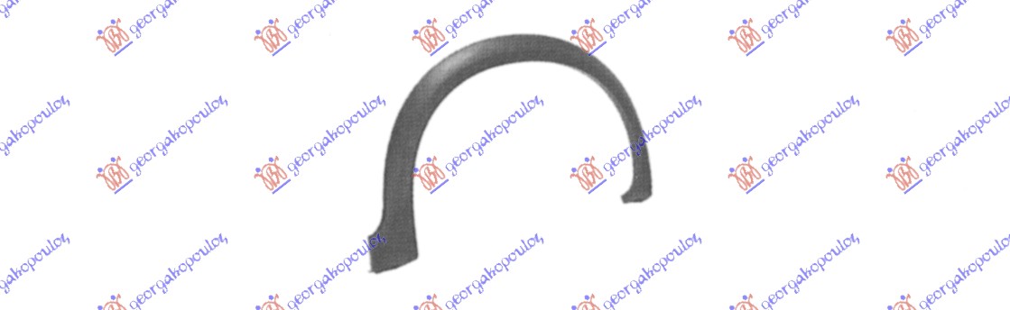 RUB PLASTICNI ZADNJEG BLATOBRANA VW GOLF 2 1984-1988 (19E/1G1)