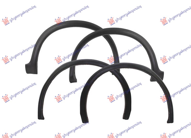 RUB PLASTICNI BLATOBRANA (SET 4 KOM) VW GOLF 2 1984-1988 (19E/1G1)