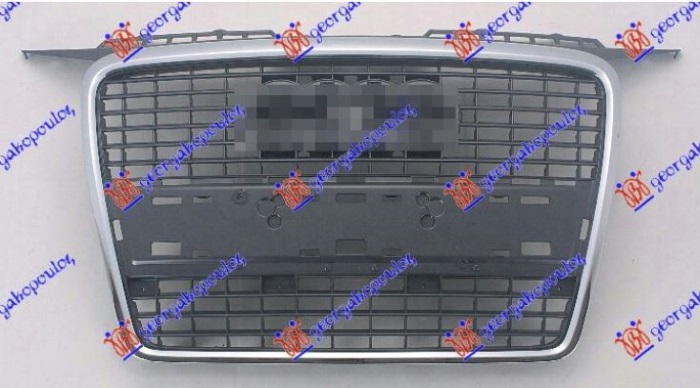 PVC MASKA SIVA (HROM OKVIR) (BEZ DRZACA TABLICE) 2005- (& SPORTBACK) AUDI A3 2003-2008 (8P1/8PA)