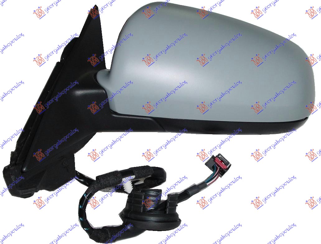 RETROVIZOR ELEKTRICNI SA GREJACEM PM (ELEKTRO-SKLOPIV) 3 VRATA (ASFERICNO STAKLO) AUDI A3 2003-2008 (8P1/8PA)