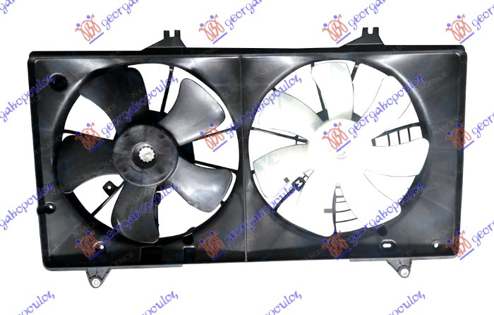 VENTILATOR (DUPLI) KOMPLET (2.0 BENZIN) MAZDA 6 2008-2013 (GH/GJ/GL)