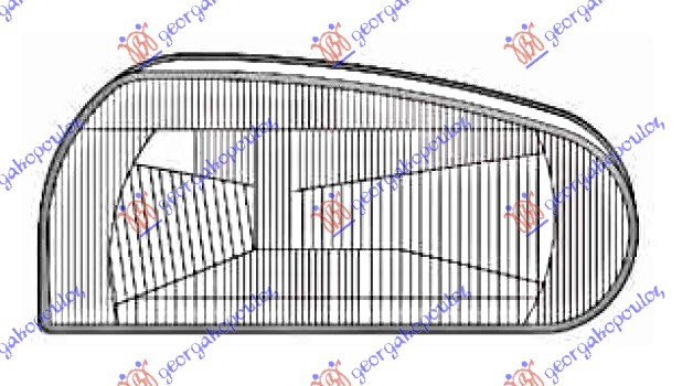 STAKLO FARA VW GOLF 3 1992-1998 (1H1/1H5)