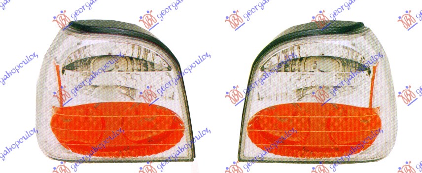 STOP LAMPA HROM (SET) (TUNING) VW GOLF 3 1992-1998 (1H1/1H5)