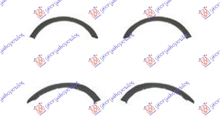 RUB PLASTICNI (SET 4 KOM) VW GOLF 3 1992-1998 (1H1/1H5)