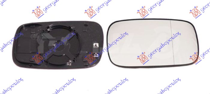 STAKLO RETROVIZORA SA GREJACEM (KONVEKSNO) VW CADDY VAN 1996-2004 (9K9B)