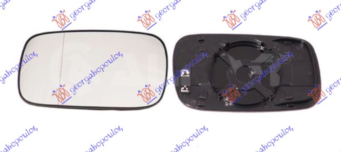 STAKLO RETROVIZORA SA GREJACEM (ASFERICNO) VW CADDY VAN 1996-2004 (9K9B)