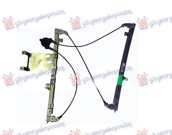 PODIZAC PREDNJEG PROZORA ELEKTRICNI (BEZ MOTORA) (2 PIN) (A KVALITET) CITROEN XSARA PICASSO 1999-2007 (N68)