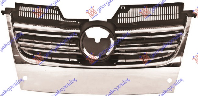PVC MASKA KOMPLET (HROM LAJSNA) (PDS SENZORI) VW JETTA 2005-2010 (1K2)