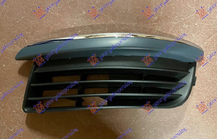 RESETKA PREDNJEG BRANIKA (KOMPLET SA HROM LAJSNOM) (BEZ MAGLENKE) VW GOLF 5 VARIANT 2007-2009 (1K5)