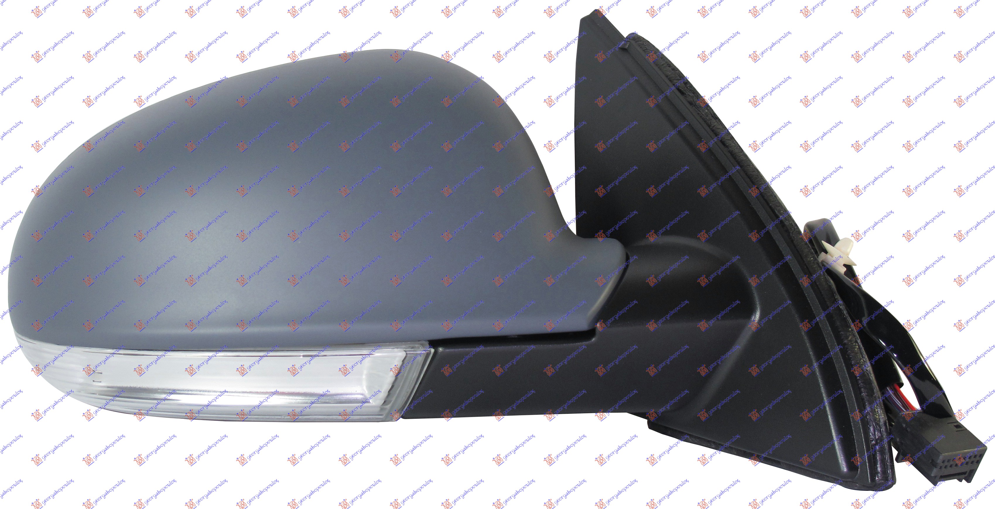 RETROVIZOR ELEKTRICNI SA GREJACEM PM (MIGAVAC) (SVETLO) (KONVEKSNO STAKLO) VW GOLF 5 VARIANT 2007-2009 (1K5)