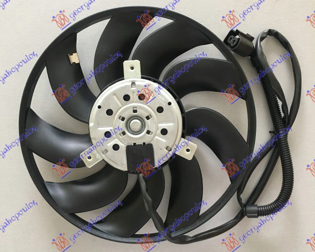 VENTILATOR (MOTOR+ELISA) (290mm) (2 PIN) VW TRANSPORTER 2003-2010 (T5) (7HA/7HH/7EA/7EH)