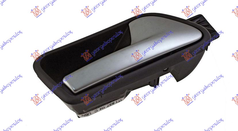 KVAKA PREDNJIH VRATA UNUTRASNJA HROM/CRNA VW CADDY 2004-2010 (2KB/2KJ/2CB/2CJ)