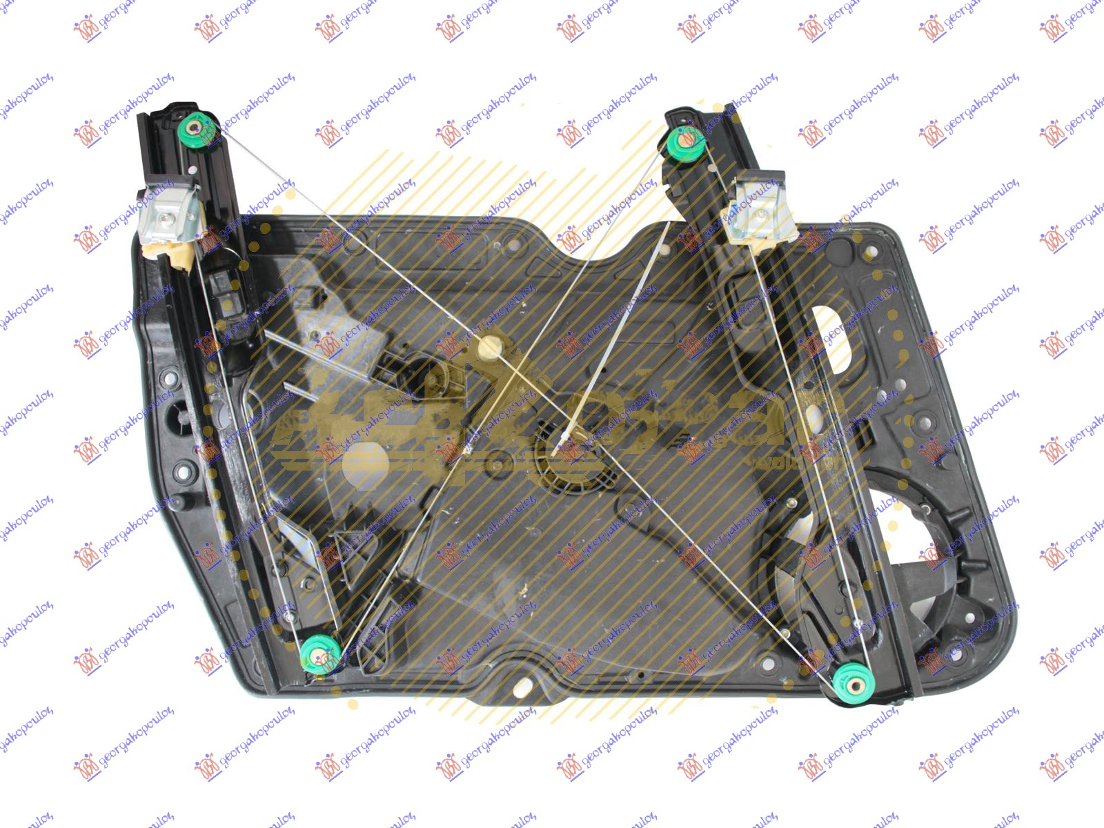 PODIZAC PREDNJEG PROZORA ELEKTRICNI (BEZ MOTORA) 3/5 VRATA (SA NOSACEM) VW GOLF 6 2008-2013 (5K1)