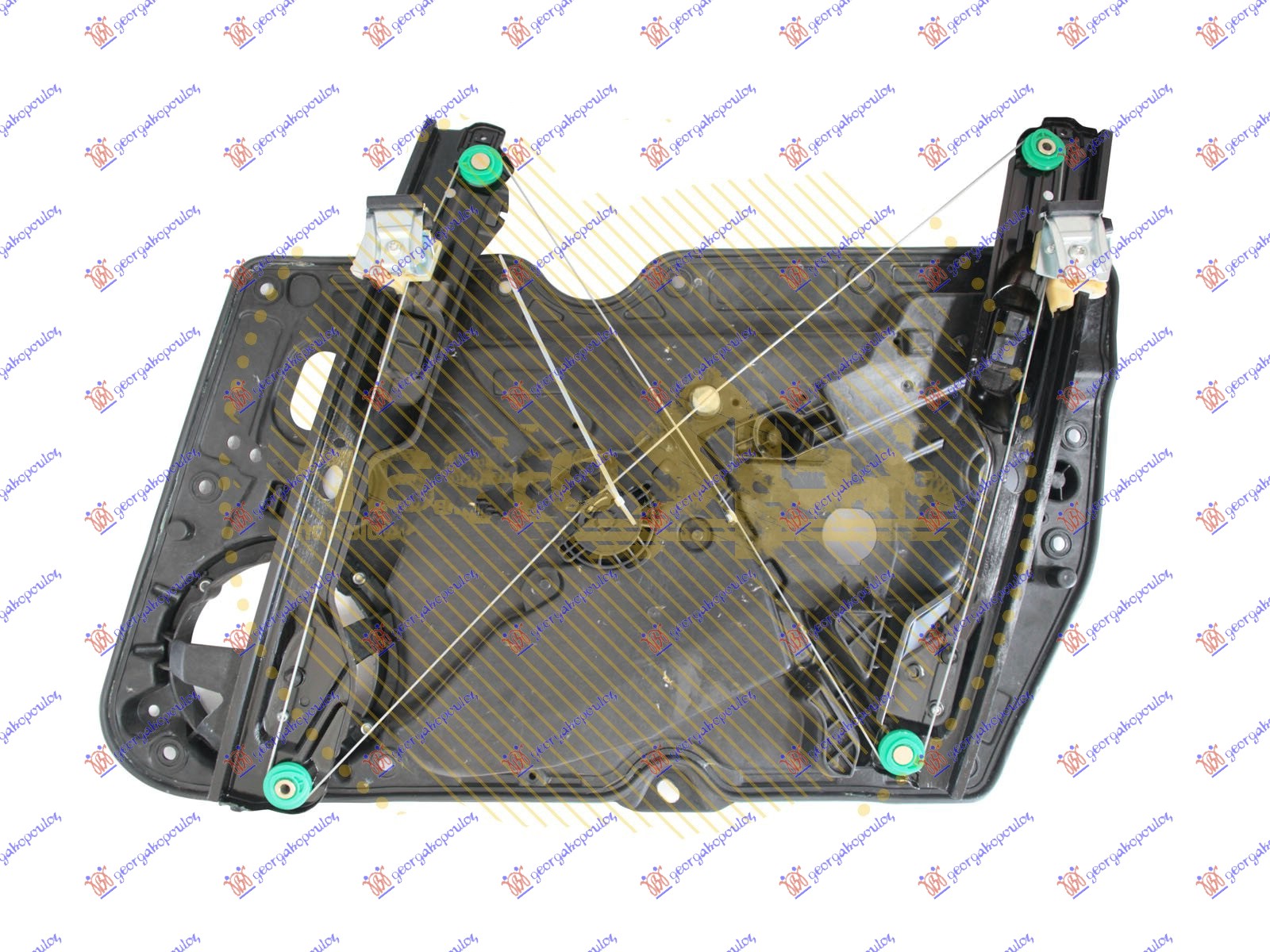 PODIZAC PREDNJEG PROZORA ELEKTRICNI (BEZ MOTORA) 3/5 VRATA (SA NOSACEM) VW GOLF 6 2008-2013 (5K1)