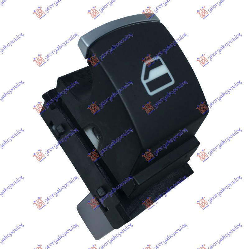 PREKIDAC U PREDNJIM (& ZADNJIM L=D) VRATIMA HROM/CRNI (3 PIN) VW GOLF 7 VARIANT/ALLTRACK 2013-2017 (BA5)