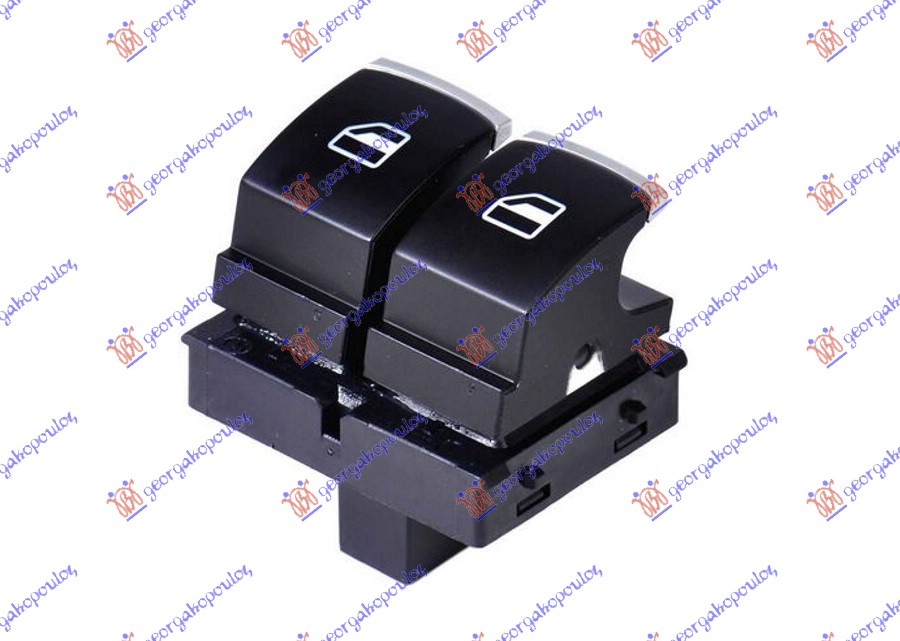 PREKIDAC U VRATIMA HROM/CRNI (2 TASTERA) (4 PIN) VW CADDY 2015-2020 (SAB/SAJ)