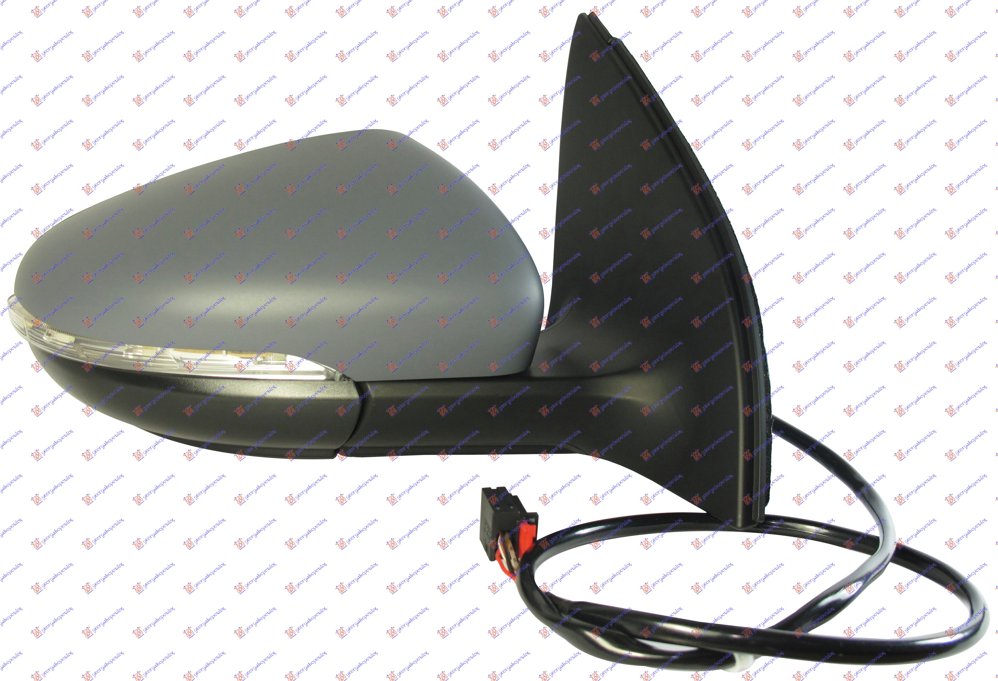 RETROVIZOR ELEKTRICNI SA GREJACEM PM (ELEKTRO-SKLOPIV) (MIGAVAC) (SVETLO) (KONVEKSNO STAKLO) VW GOLF 6 2008-2013 (5K1)