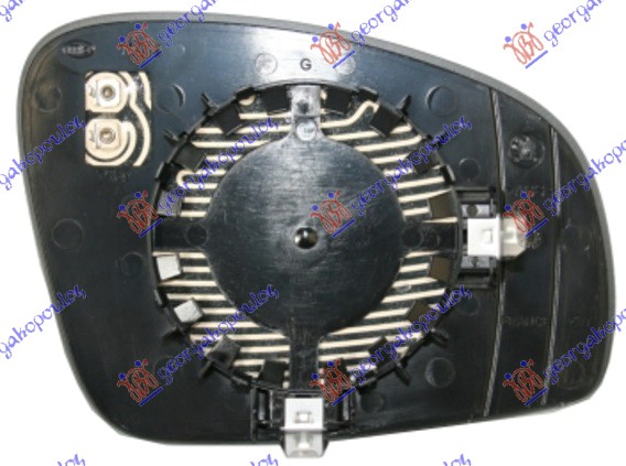 STAKLO RETROVIZORA SA GREJACEM (ASFERICNO) SKODA ROOMSTER 2010-2015 (5J7)