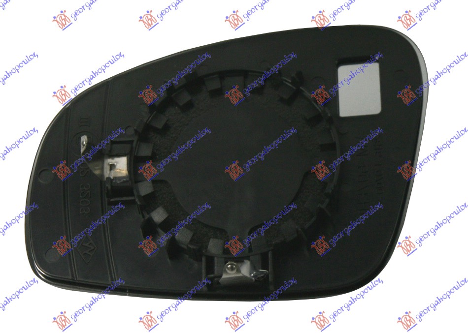 STAKLO RETROVIZORA (KONVEKSNO) SKODA ROOMSTER 2010-2015 (5J7)