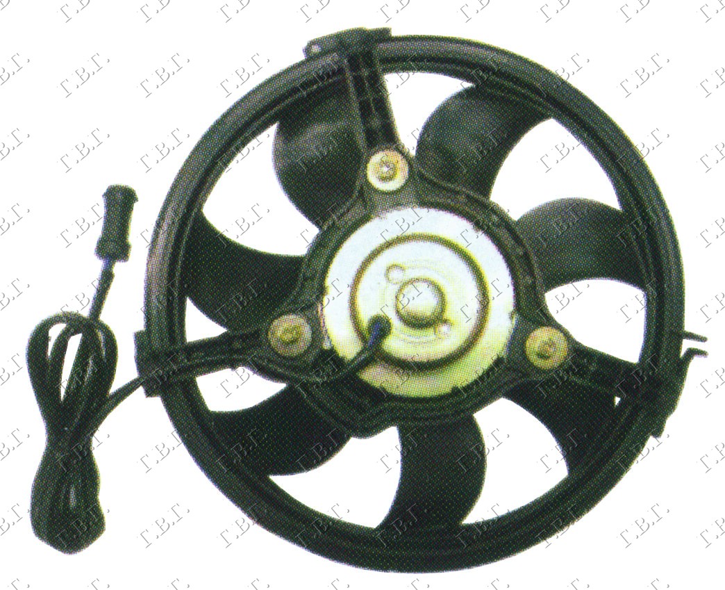 VENTILATOR KOMPLET (280mm) (DUGULJASTI KONEKTOR) AUDI A4 1994-2000 (8D2)