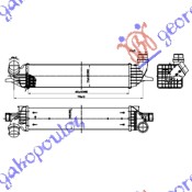HLADNJAK INTERKULERA 2.0i16V - 2.0DCi (648x114x106) RENAULT LAGUNA 2007-2015 (BT0/BT1)