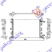 HLADNJAK MOTORA 2.0i 16V 2.0 DCi (67x41.7x26) RENAULT LAGUNA 2007-2015 (BT0/BT1)