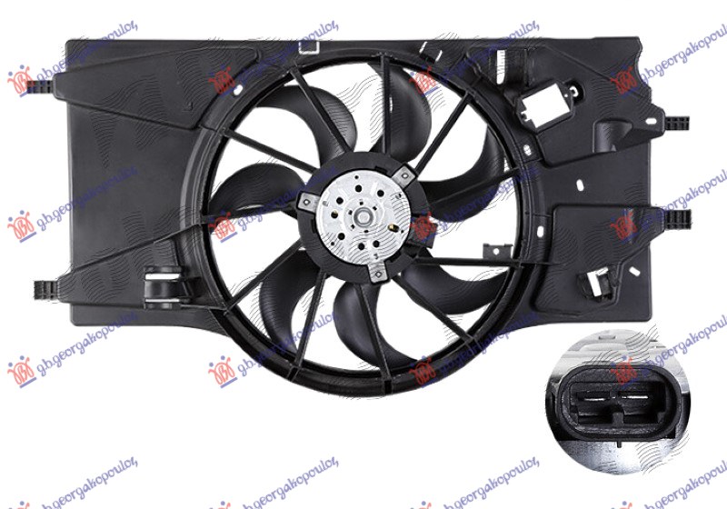 VENTILATOR KOMPLET 1.5/2.0 DIZEL - 1.6/2.0 BENZIN RENAULT LAGUNA 2007-2015 (BT0/BT1)