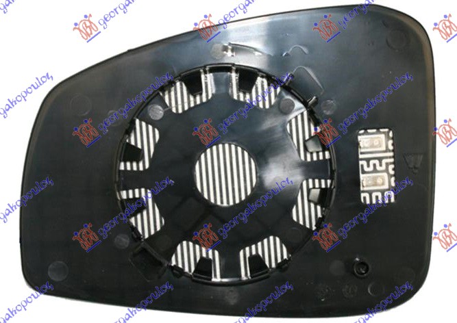 STAKLO RETROVIZORA SA GREJACEM PLAVO (ASFERICNO) RENAULT LAGUNA 2007-2015 (BT0/BT1)