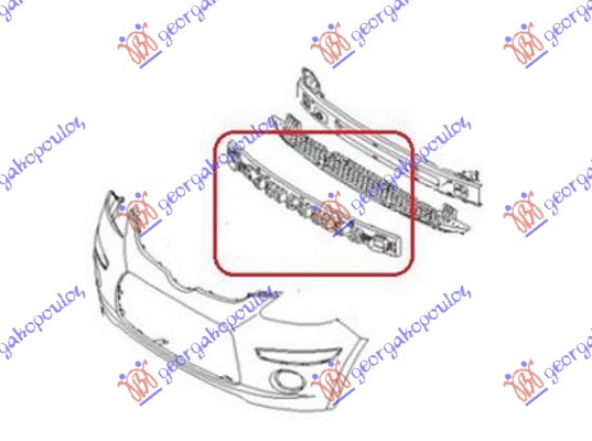 APSORBER PREDNJEG BRANIKA (ORIGINALNI) HYUNDAI i10 I 2007-2010 (PA)