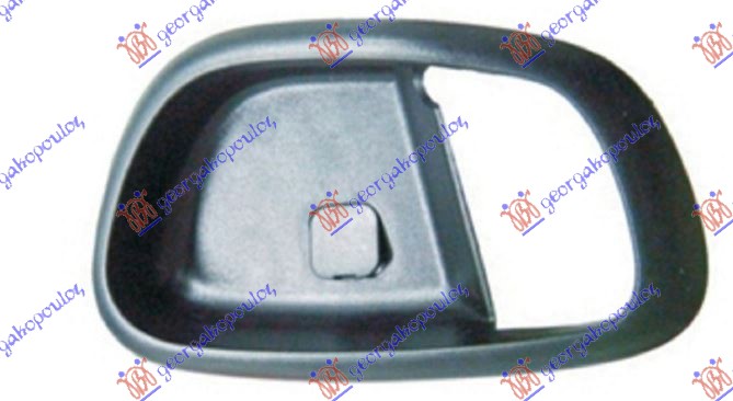 OKVIR UNUTRASNJE KVAKE PREDNJIH/ZADNJIH VRATA CRNA HYUNDAI i10 I 2007-2010 (PA)