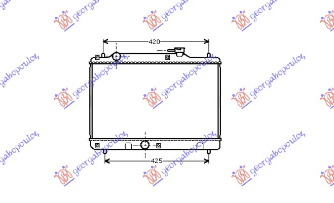 HLADNJAK MOTORA 1.3/1.6CC (+/-AC) 16V (35x52.5) SUZUKI BALENO SDN 1994-1998 (EG)