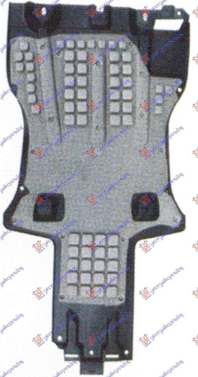 ZASTITA MOTORA CENTRALNA PLASTICNA AUDI Q7 2009-2015 (4LB)
