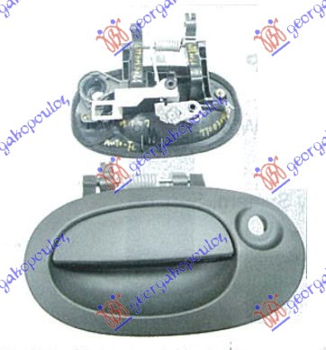 KVAKA GEPEK VRATA  (1 VRATA) SPOLJASNJA RENAULT KANGOO 2003-2008 (KC0/KC1)