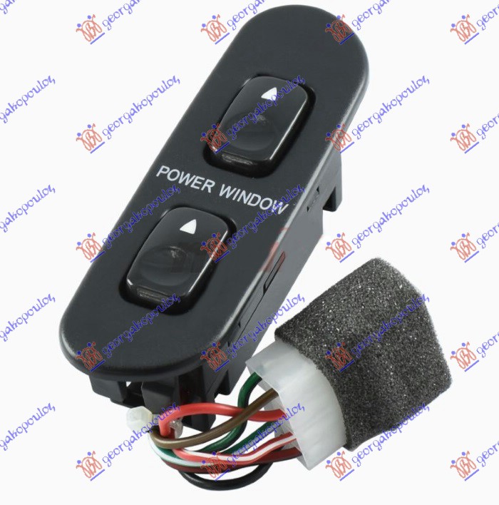 PREKIDAC U PREDNJIM VRATIMA (2 TASTERA) -96 (7 PIN) HYUNDAI H100 VAN 1993-2003 (P)