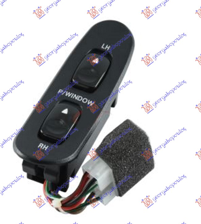 PREKIDAC U PREDNJIM VRATIMA (2 TASTERA) 96- (7 PIN) HYUNDAI H100 VAN 1993-2003 (P)