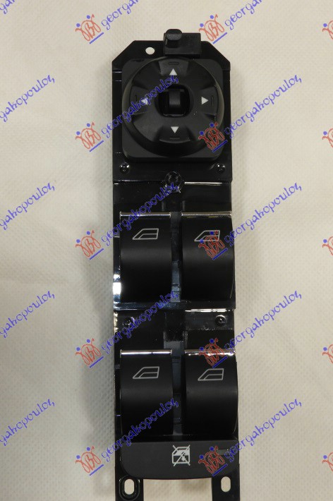 PREKIDAC U PREDNJIM VRATIMA CRNI/SREBRNI (4 TASTERA) (3 PIN) FORD GALAXY 2006-2011 (WA6)