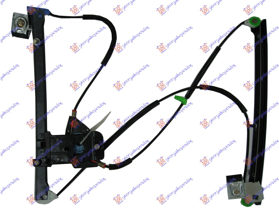 PODIZAC PREDNJEG PROZORA ELEKTRICNI (BEZ MOTORA) 3 VRATA VW POLO 1994-1999 (6N1)