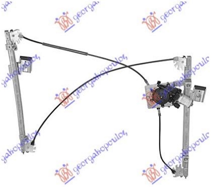 PODIZAC PREDNJEG PROZORA ELEKTRICNI 3 VR VW POLO 1994-1999 (6N1)