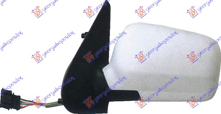 RETROVIZOR ELEKTRICNI SA GREJACEM (ASFERICNO STAKLO) VW POLO 1994-1999 (6N1)